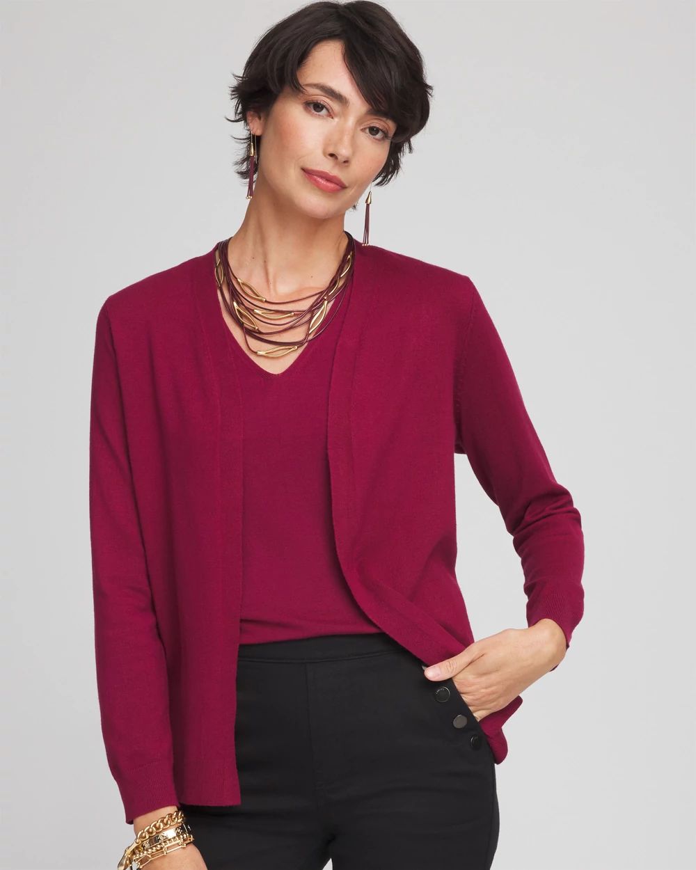 Embellished Long-sleeve Cardigan | Chico's